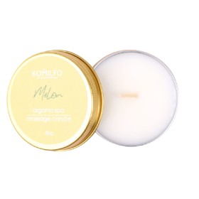 Vela para masaje Komilfo, Melón, 30 gr.