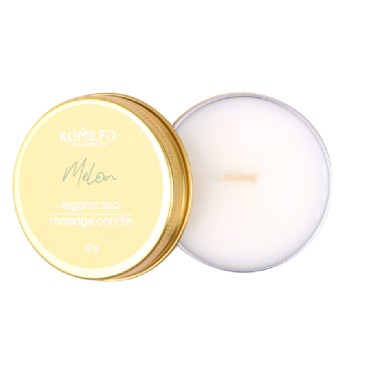 Vela para masaje Komilfo, Melón, 30 gr.