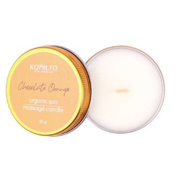 Vela para masaje Komilfo, Chocolate, 30 gr