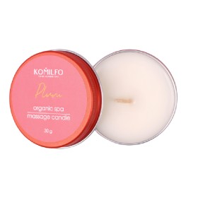 Vela para masaje Komilfo, Plum, 30 gr