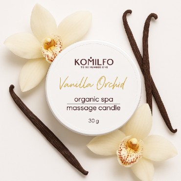 Vela para masaje Komilfo, Vanilla Orchid, 30 gr