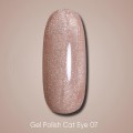 Gel Polish Cat Eye 07 DARK, esmalte semipermanente beige, 10 ml