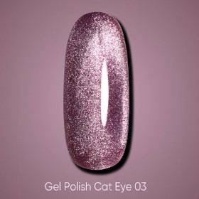 Gel Polish Cat Eye 03 DARK, esmalte semipermanente rosa, 10 ml