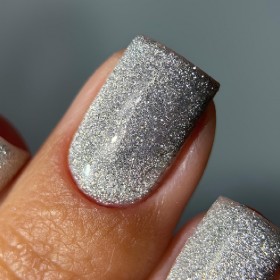 Gel Polish Night Cat 05 DARK, esmalte reflectante plata, 10 ml