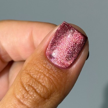 Gel Polish Cat Eye 34 DARK, esmalte semipermanente rosa, 6 ml