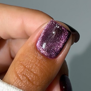 Gel Polish Cat Eye 35 DARK, esmalte semipermanente morado, 6 ml