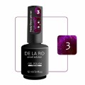 Frosty Cherry Cat´s eye 03 DE LA RO, esmalte permanente ojo de gato magenta, 12 ml