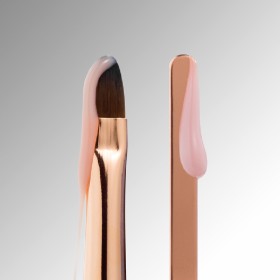 Pincel Doble Sintético con espátula y fundas Dark