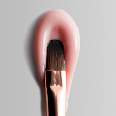 Pincel Doble Sintético con espátula y fundas Dark