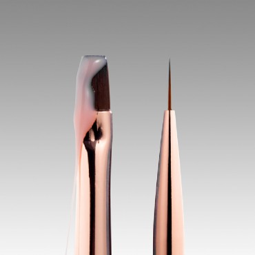 Pincel Doble Sintético Dark Liner 11 mm/ Gel 9 mm