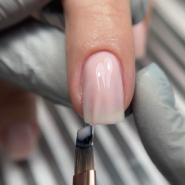 Pincel Doble Sintético Dark Liner 11 mm/ Gel 9 mm