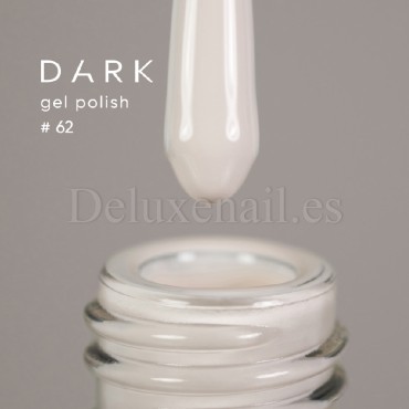 Gel Polish 062 DARK, esmalte semipermanente beige grisáceo claro, 6 ml
