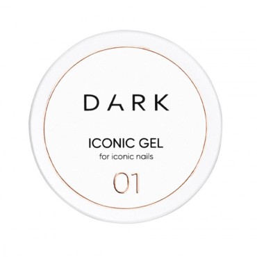 Iconic Gel 01 DARK, gel constructor líquido, transparente, 15 ml