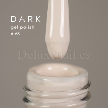 Gel Polish 063 DARK, esmalte semipermanente beige, 6 ml