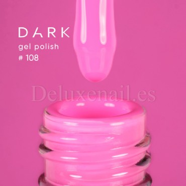 Esmalte Permanente Dark 108, Rosa neón, 6 ml