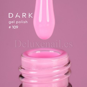 Gel Polish 109 DARK, esmalte semipermanente rosa claro, 6 ml