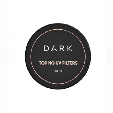Top no UV filtres Dark, sin pegajosidad sin UV filtros, 30 ml