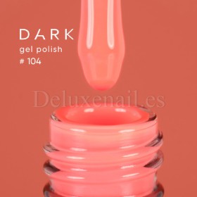 Gel Polish 104 DARK, esmalte semipermanente melocotón neón, 6 ml