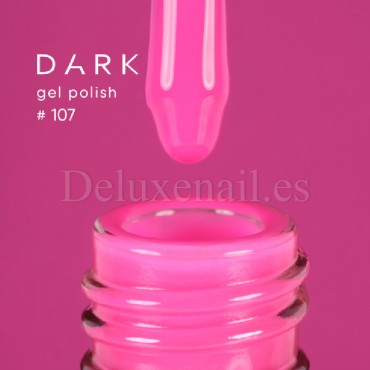 Esmalte Permanente Dark 107, Rosa neón, 6 ml