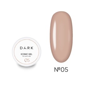 Iconic Gel 05 DARK, gel constructor líquido, nude beige claro, 15 ml