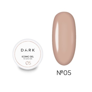 Iconic Gel 05 DARK, gel constructor líquido, nude beige claro, 15 ml