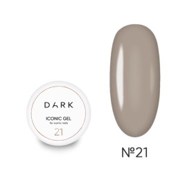Iconic Gel 21 DARK, gel constructor líquido, beige grisáceo, 15 ml