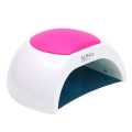 LED/UV Lámpara Sun 2C, 48 W, Blanco con almohadilla de goma rosa