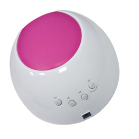 LED/UV Lámpara Sun 2C, 48 W, Blanco con almohadilla de goma rosa