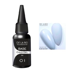 Cold Gel Base 01 DE LA RO, gel líquido blanco lechoso, 30 ml