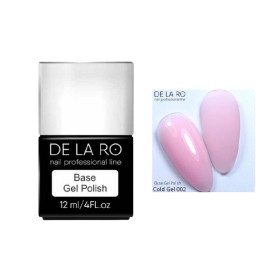 Cold Gel Base 02 DE LA RO, gel líquido nude rosa cálido, 12 ml
