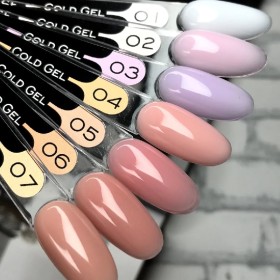 Cold Gel Base 07 DE LA RO, gel líquido nude melocotón, 12 ml