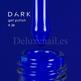 Gel Polish 026 DARK, esmalte semipermanente azul real, 6 ml