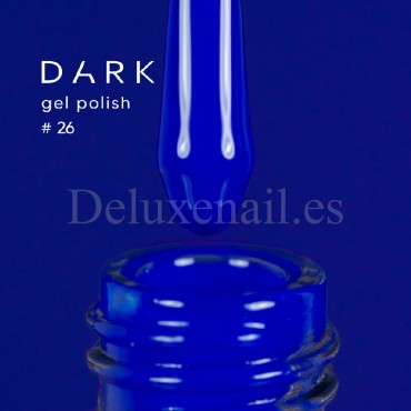 Gel Polish 026 DARK, esmalte semipermanente azul real, 6 ml