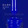 Gel Polish 026 DARK, esmalte semipermanente azul real, 6 ml