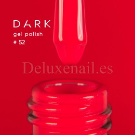 Gel Polish 052 DARK, esmalte semipermanente rojo anaranjado neón, 6 ml