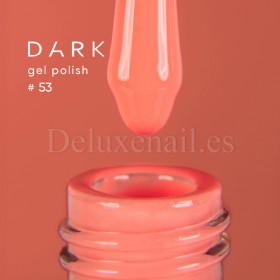Gel Polish 053 DARK, esmalte semipermanente melocotón anaranjado neón, 6 ml