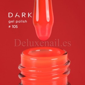 Gel Polish 105 DARK, esmalte semipermanente coral neón, 6 ml