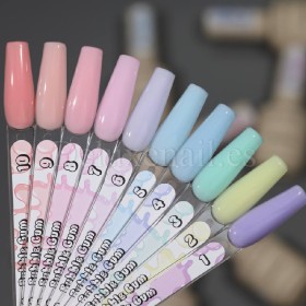 Colección Bubble Gum DE LA RO - 10 polygeles líquidos