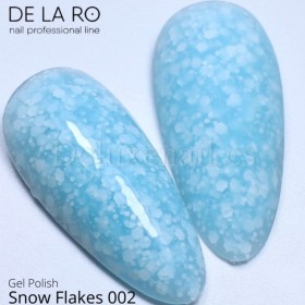 Colección de Esmaltes Permanentes Snow Flakes DE LA RO, 10 ml