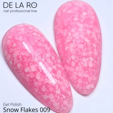 Colección de Esmaltes Permanentes Snow Flakes DE LA RO, 10 ml