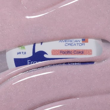 Framework Gel West Coast Pacific Coral American Creator, Gel constructor coral rosado con micro brillo, 30 ml