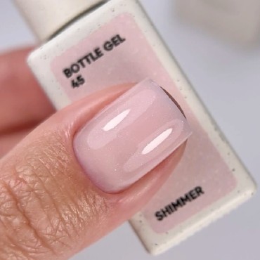 Bottle Gel Shimmer con pincel 45 NAILSOFTHEDAY, 10 ml