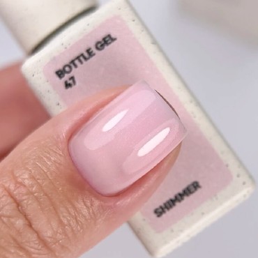Bottle Gel Shimmer con pincel 47 NAILSOFTHEDAY, 10 ml