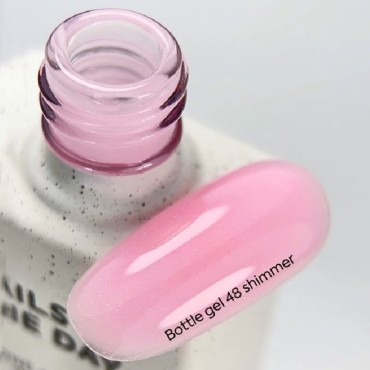 Bottle Gel Shimmer con pincel 48 NAILSOFTHEDAY, 10 ml
