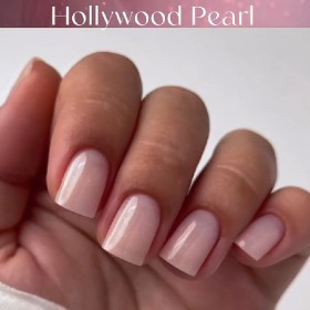 Framework Gel West Coast Hollywood Pearl American Creator, Gel constructor rosa lechoso con micro brillo, 30 ml