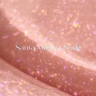 Framework Gel West Coast Santa Monica Nude American Creator, Gel constructor beige rosado con micro brillo, 30 ml