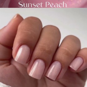 Framework Gel West Coast Sunset Peach American Creator, Gel constructor rosa con micro brillo, 30 ml