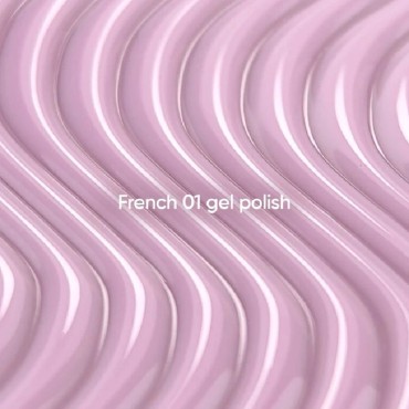 Gel Polish French 01 NAILSOFTHEDAY, esmalte semipermanente rosa, 10 ml