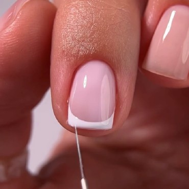 Gel Polish French 01 NAILSOFTHEDAY, esmalte semipermanente rosa, 10 ml