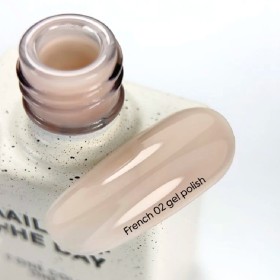 Gel Polish French 02 NAILSOFTHEDAY, esmalte semipermanente nude, 10 ml